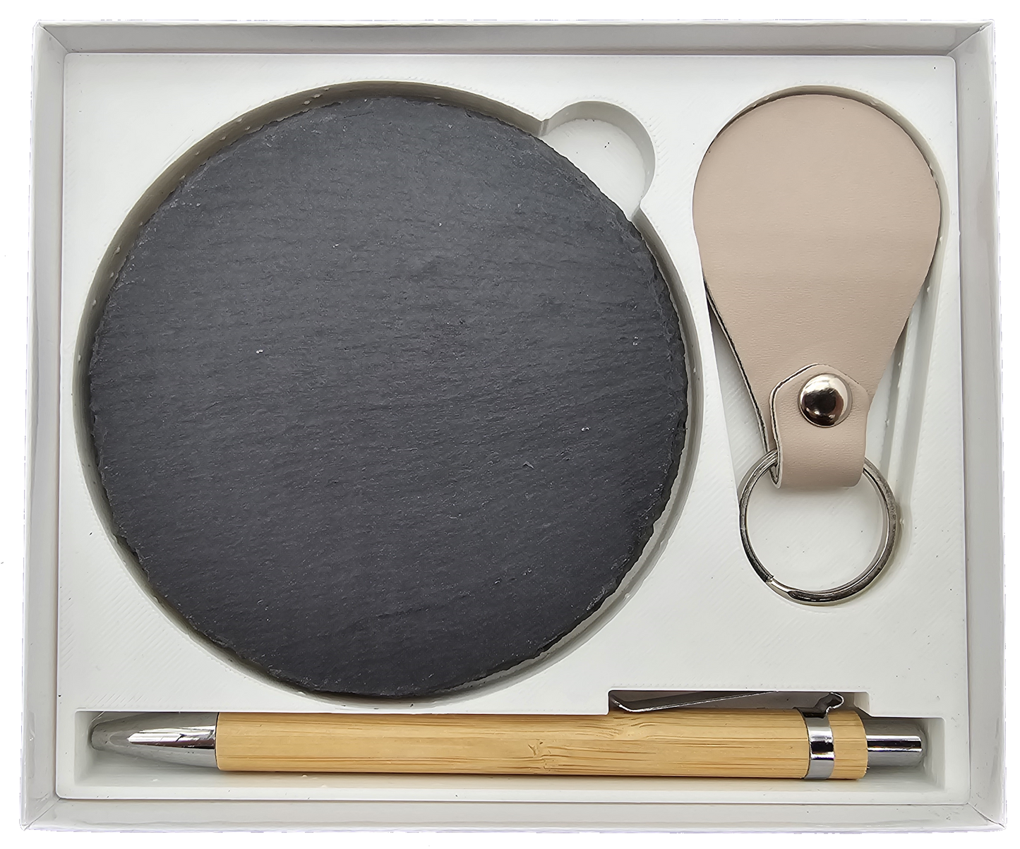 Round Slate, Pen and Key fab gift/award set Single