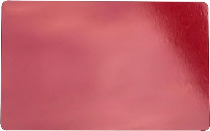 Single sided thin aluminum business cards - Set of 50